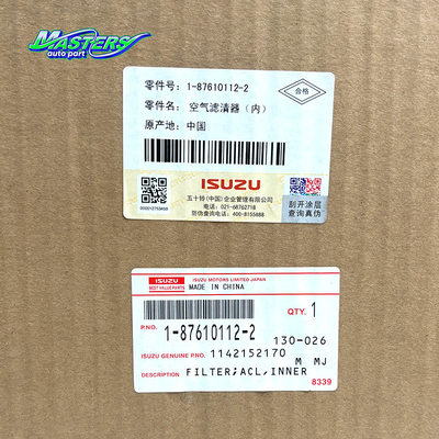 1876101122 1142152170 Isuzu Replacement Parts Air Filter For Engine CXZ51K 6WF1